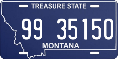 MT license plate 993515O