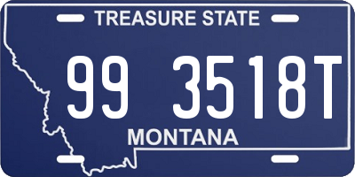 MT license plate 993518T