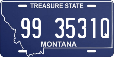 MT license plate 993531Q