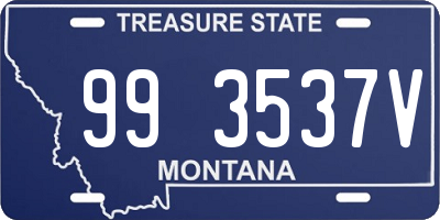 MT license plate 993537V