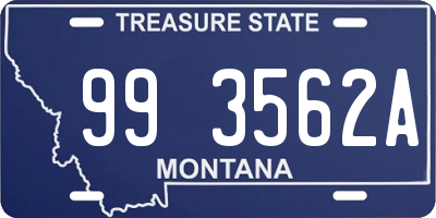 MT license plate 993562A