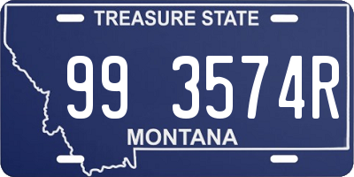 MT license plate 993574R