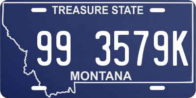 MT license plate 993579K