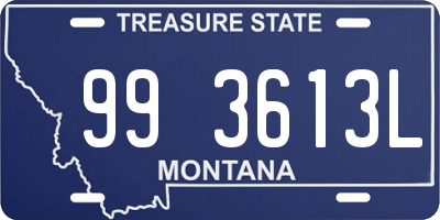 MT license plate 993613L