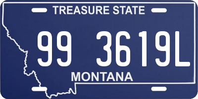 MT license plate 993619L