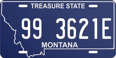 MT license plate 993621E