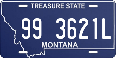 MT license plate 993621L