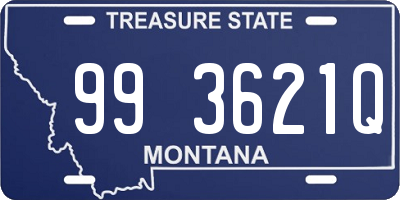 MT license plate 993621Q