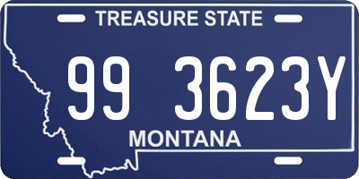 MT license plate 993623Y