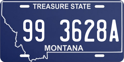MT license plate 993628A
