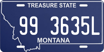 MT license plate 993635L