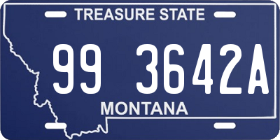 MT license plate 993642A