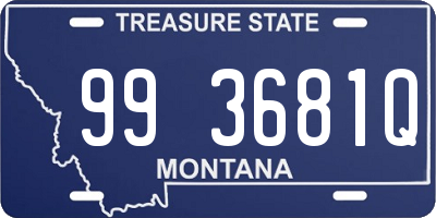 MT license plate 993681Q