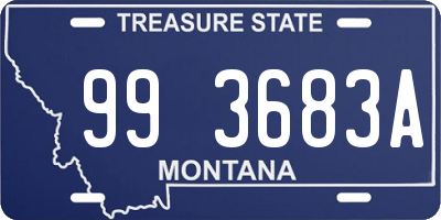 MT license plate 993683A