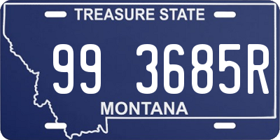 MT license plate 993685R