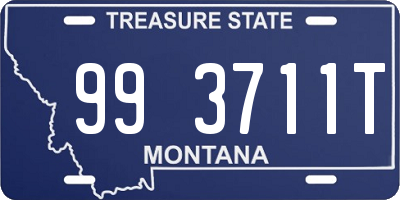 MT license plate 993711T