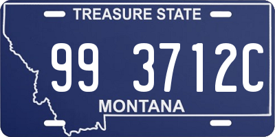 MT license plate 993712C