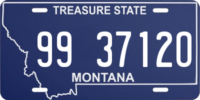 MT license plate 993712O