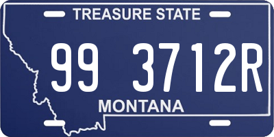 MT license plate 993712R