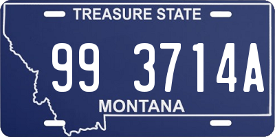 MT license plate 993714A