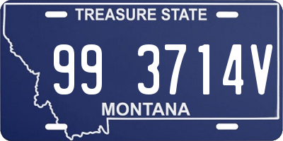 MT license plate 993714V