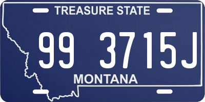 MT license plate 993715J