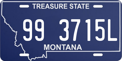 MT license plate 993715L