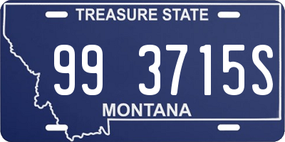 MT license plate 993715S