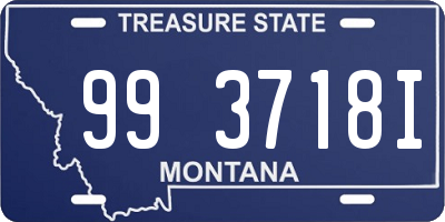 MT license plate 993718I