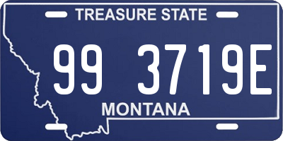 MT license plate 993719E