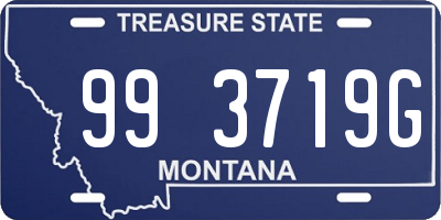 MT license plate 993719G