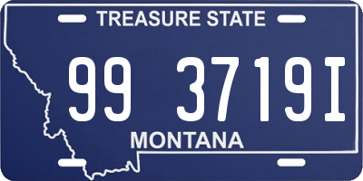 MT license plate 993719I