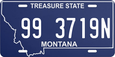 MT license plate 993719N