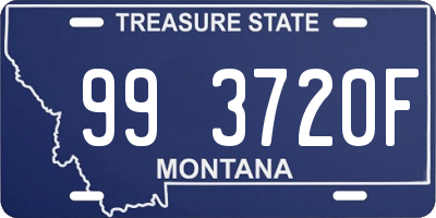 MT license plate 993720F