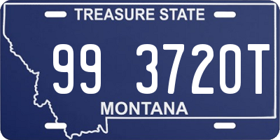 MT license plate 993720T