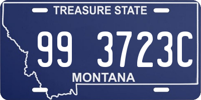 MT license plate 993723C