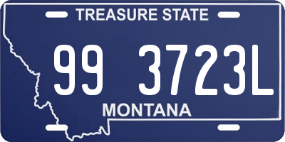 MT license plate 993723L