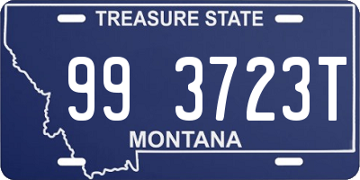 MT license plate 993723T