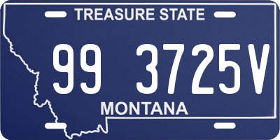 MT license plate 993725V