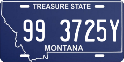 MT license plate 993725Y