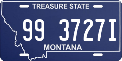 MT license plate 993727I