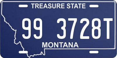 MT license plate 993728T