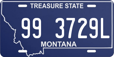 MT license plate 993729L