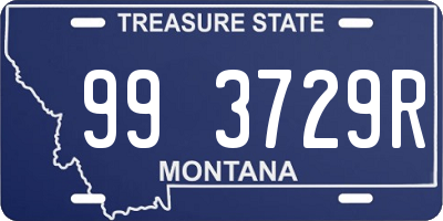 MT license plate 993729R