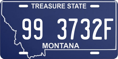 MT license plate 993732F