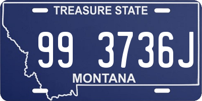 MT license plate 993736J