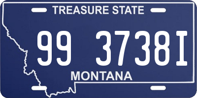 MT license plate 993738I