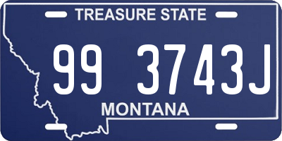 MT license plate 993743J