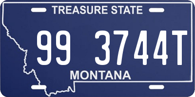 MT license plate 993744T