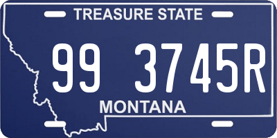 MT license plate 993745R